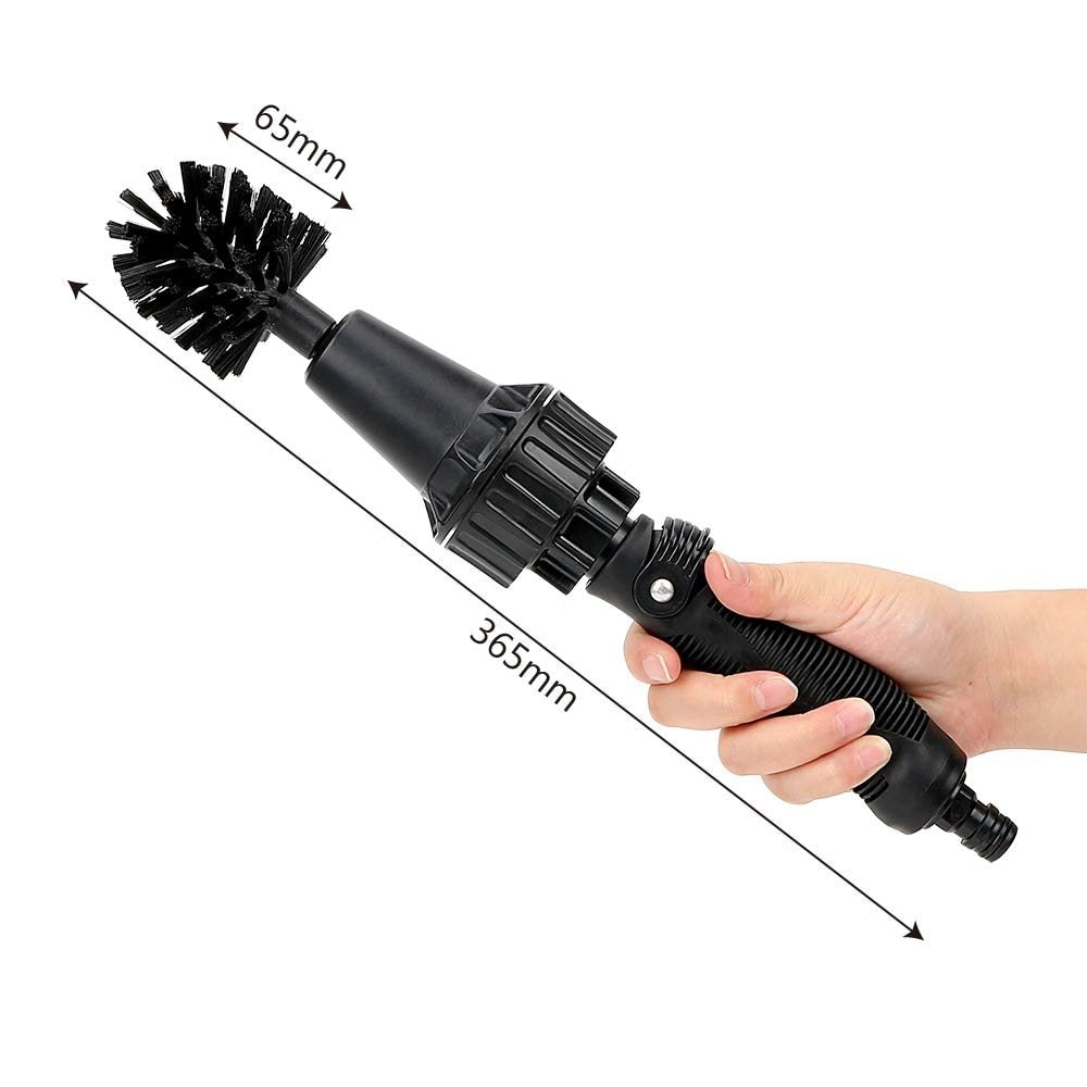 Water-driven Rotary Cleaning Brush Wash Hand-held Water Spray Brush