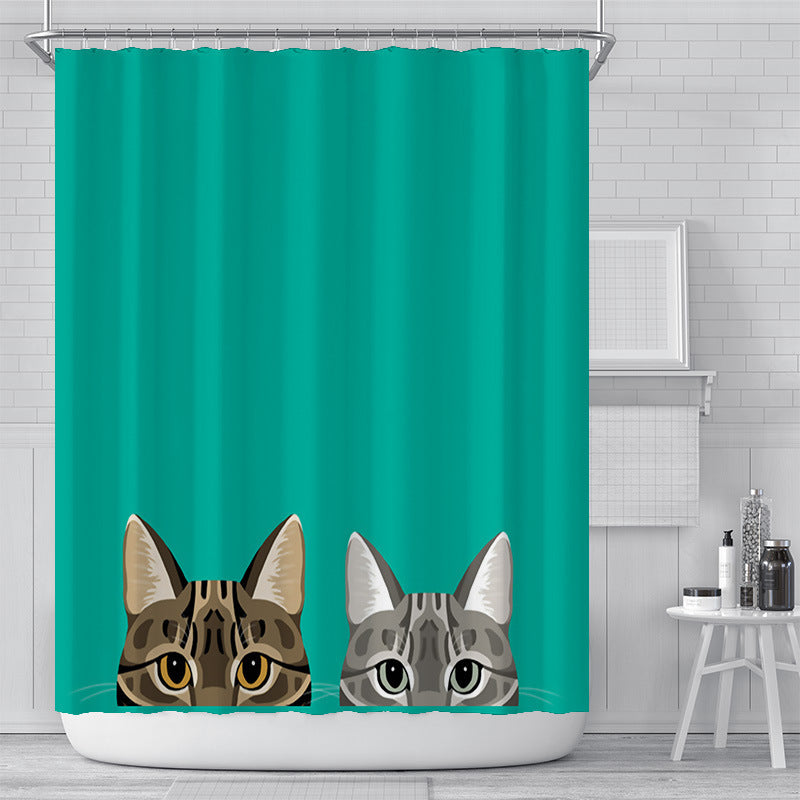 Waterproof Polyester Bathroom Curtain Shower Curtain