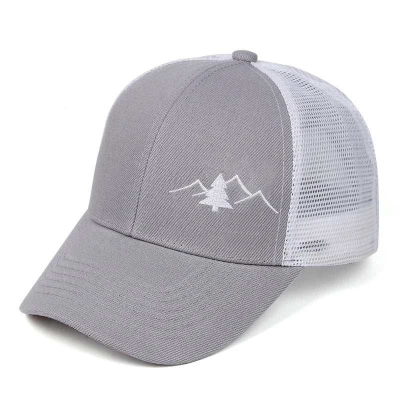 New Outdoor Trucker Embroidered Baseball Cap Men