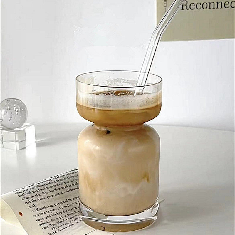 Creative Iced Latte American Style Glass Cups