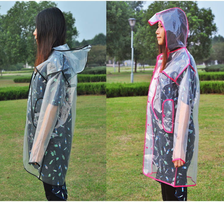 Eco-friendly EVA Korean raincoat