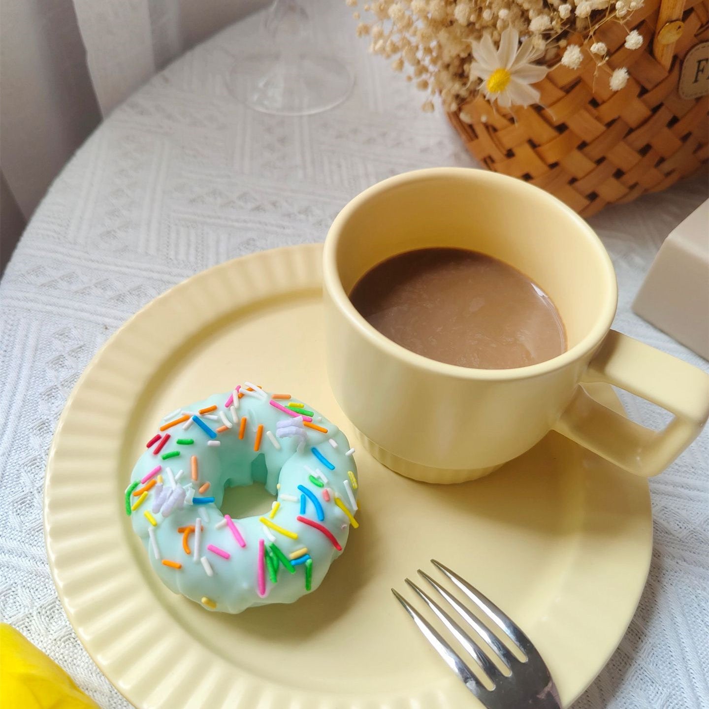 Doughnut Incense Candles Set Up Shooting Props