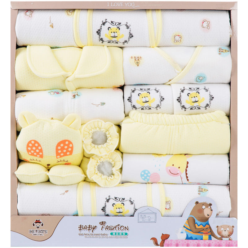 18 Piece Cotton Newborn Clothes Gift Box Set