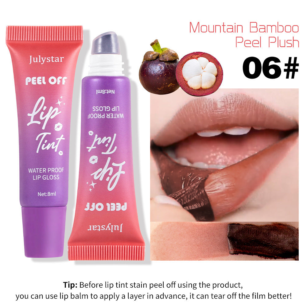 Makeup Fruit Flavor Tear And Pull Lip Lacquer Matte Finish