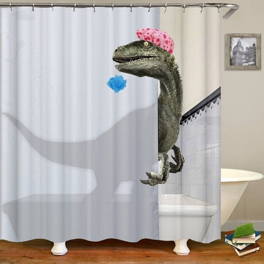 Digital Printing Waterproof Bath Curtain Polyester Bath Curtain