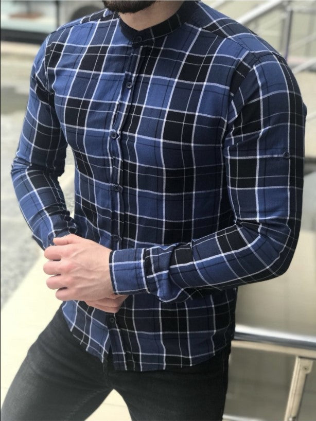 Winter Hot Sale Plaid Cardigan Men's Shirt