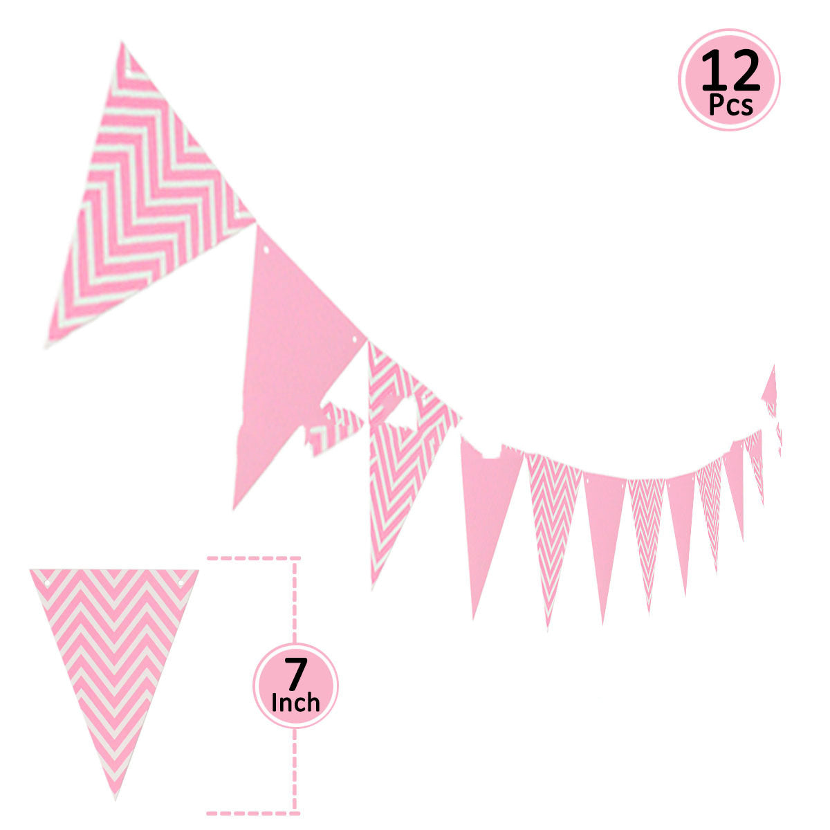 Birthday Party Supplies Paper Decoration Pull Flag Banner