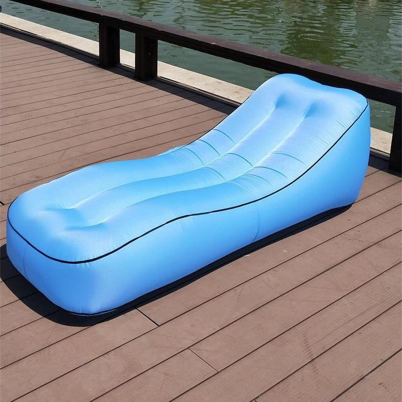 Camping Sofa Inflatable Sofa Portable Air Bed Outdoor Airbed Casual Beach Recliner Floatation Bed