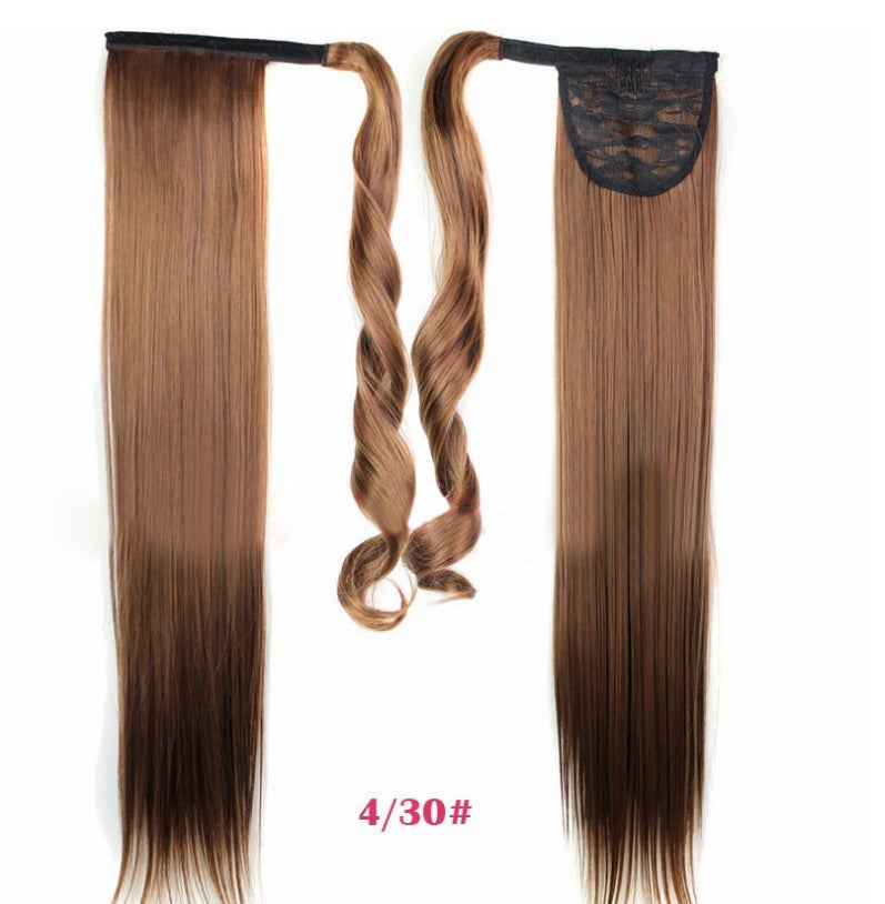 Velcro Wig Ponytail Straight Invisible Hair Extension