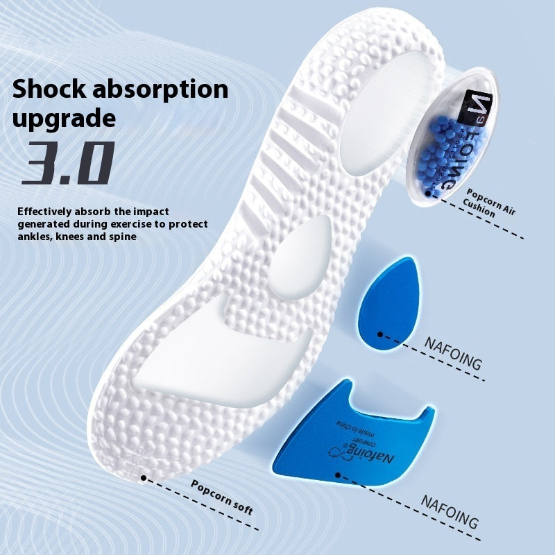 Men's Popcorn Shock Absorbing Air Cushion Sports Insole