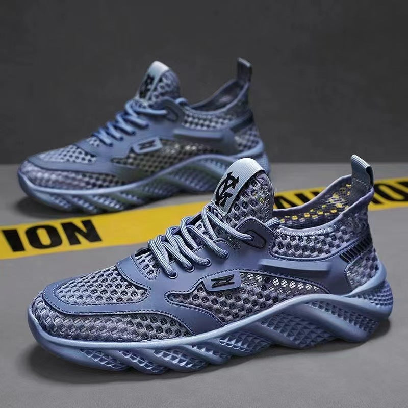 Mesh Surface Hollowed Breathable Waterproof Men's Hole Shoes