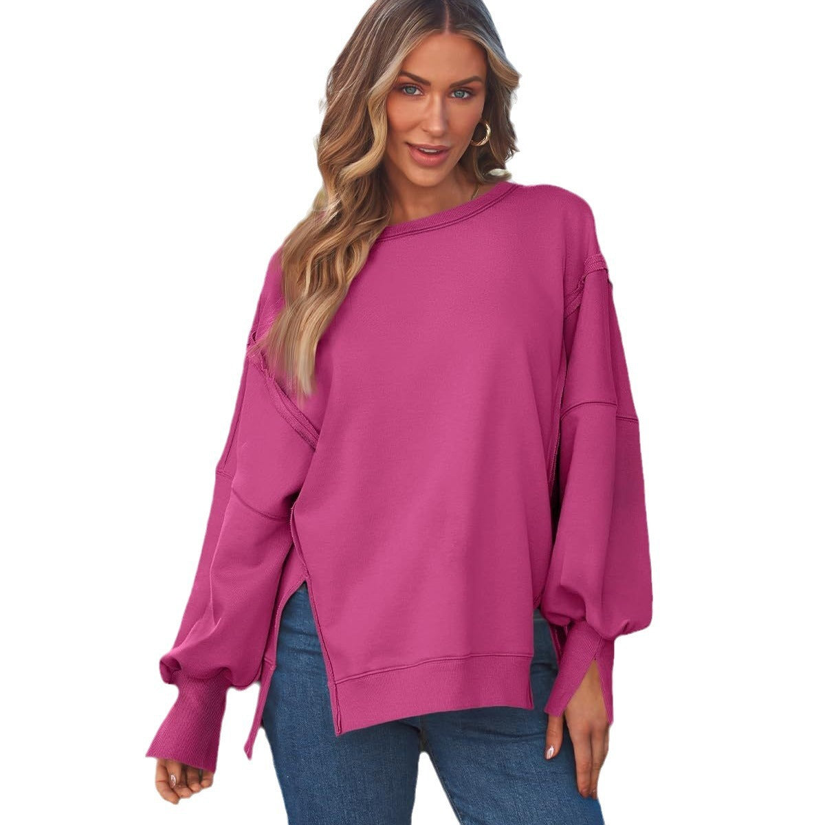 Women's Hooded Fashion Round-neck Sweater