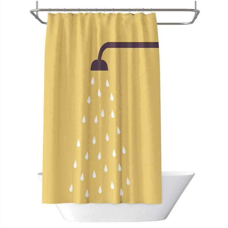 Modern Simple Waterproof Shower Curtain Partition Curtain