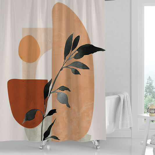 Printed Shower Curtain Waterproof Polyester Shower Curtain