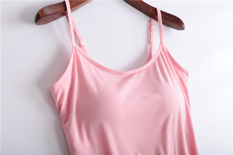 Women's Camisole With Chest Pads Without Wire Cups