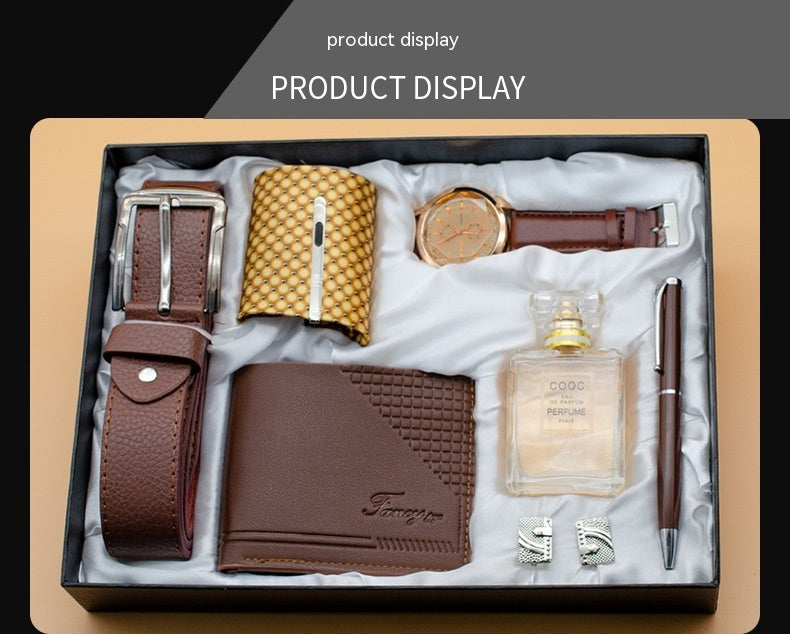 Men's Eight-piece Set Gift Business Festival Practical Gift Suit