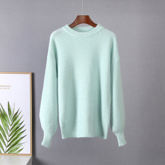 Soft Loose Knitted Cashmere Sweaters Women