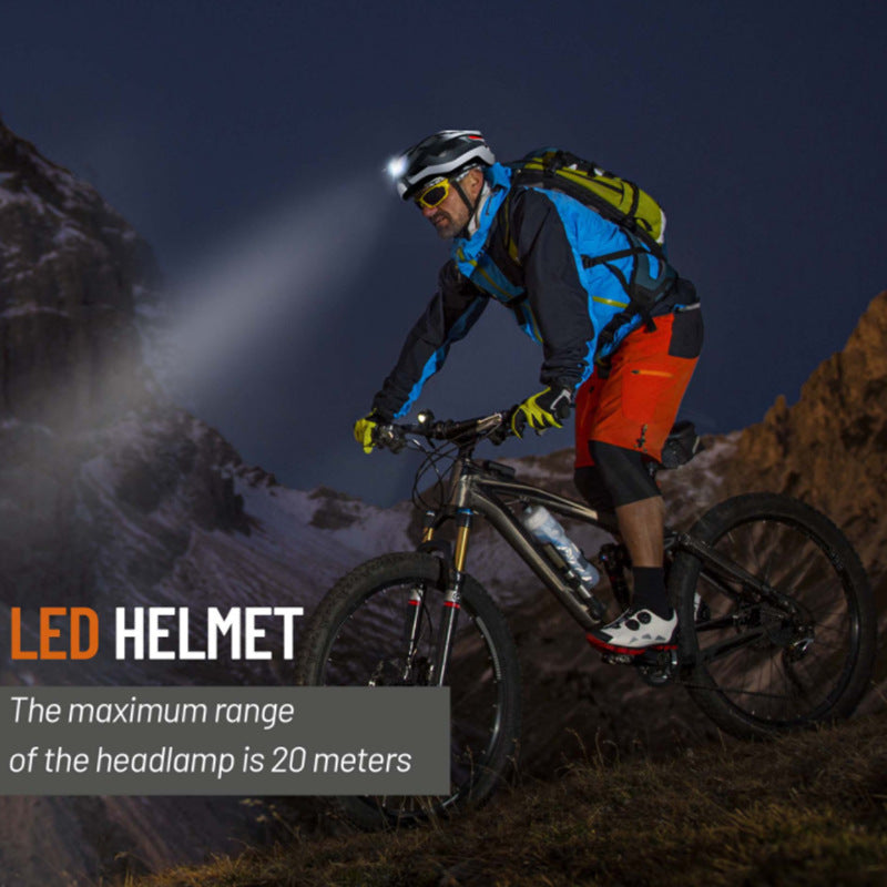 Smart Bluetooth Warning Light Riding Integrated Helmet