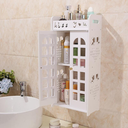 Perforation-free Bathroom Wall Mounted Storage Rack