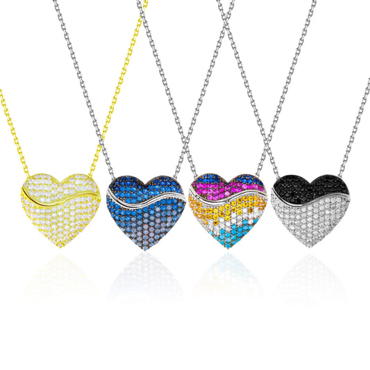 New Hot Sale Heart Pendant Ladies Heart Necklace