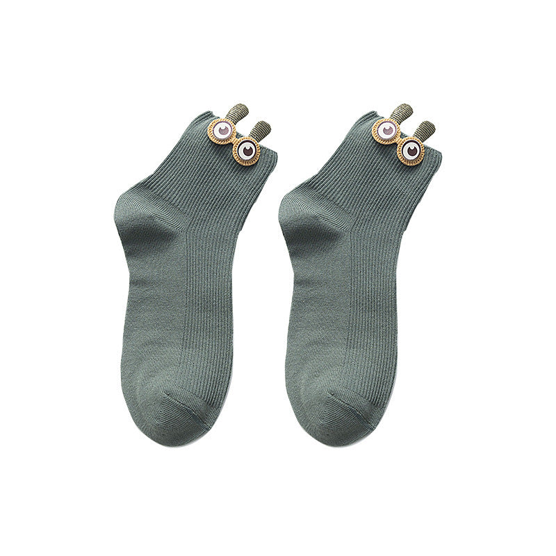 Big eyes socks women's tube socks