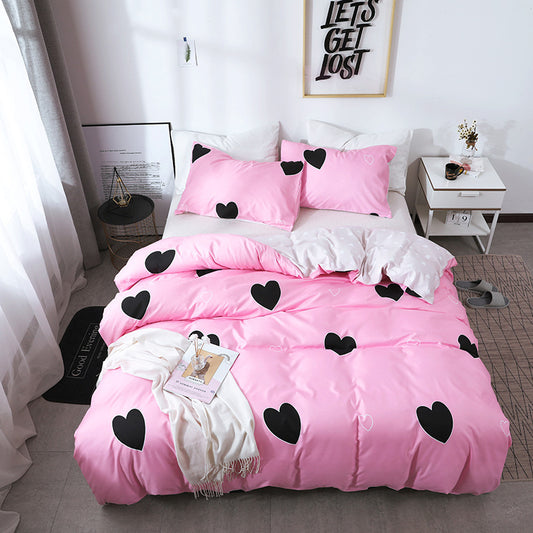 Printed Four-piece Eyelashes Foreign Trade Size Bedding Products