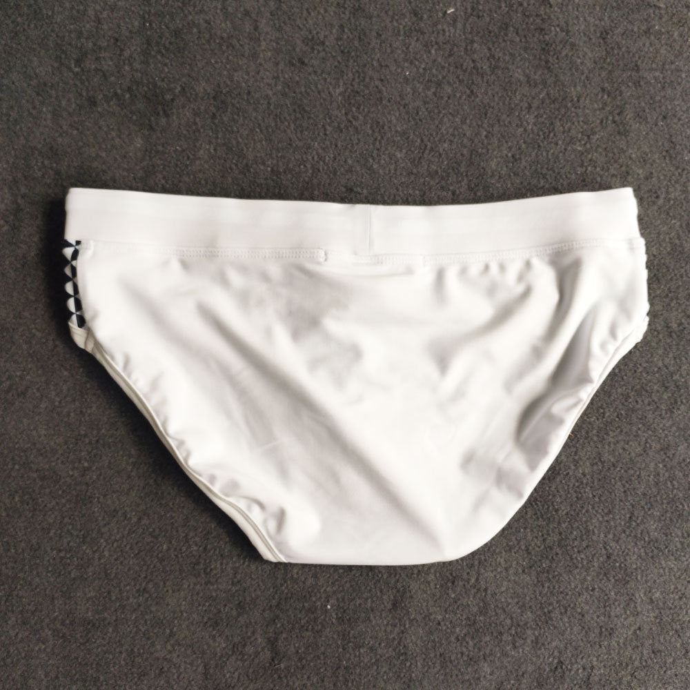 Simple Black And White Bikini Briefs With Cups