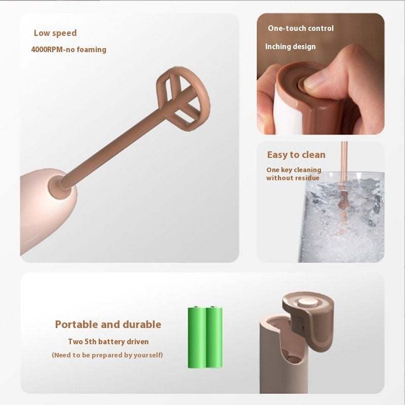 Modern Minimalist Handheld Electric Milk Powder Stirrer