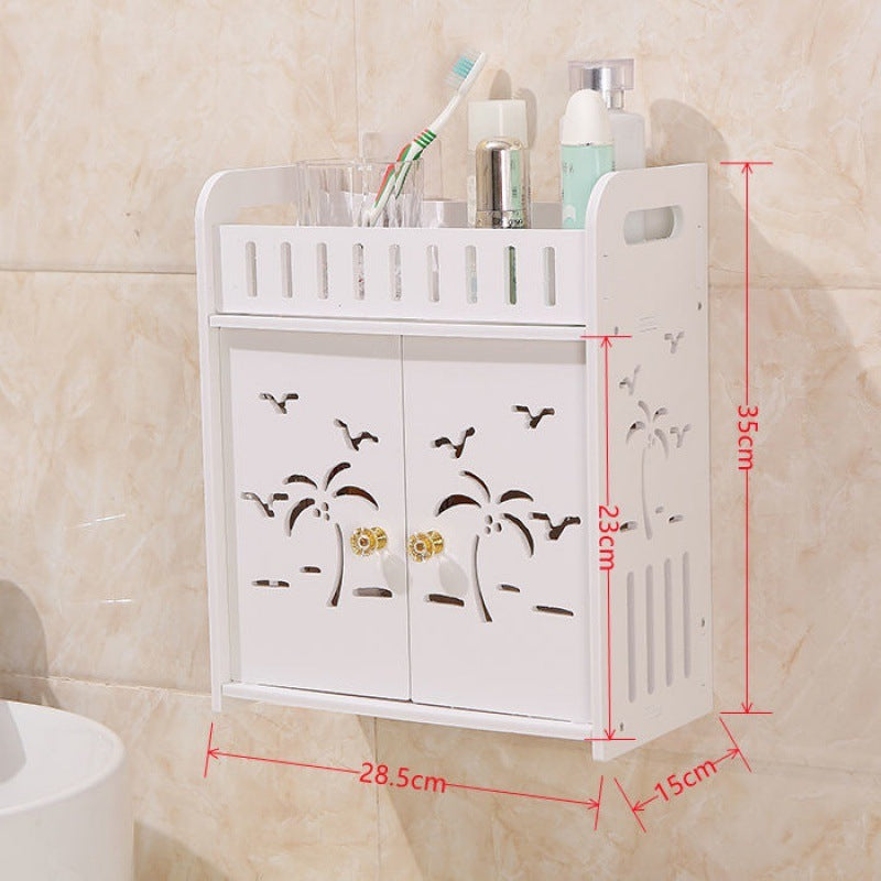 Perforation-free Bathroom Wall Mounted Storage Rack