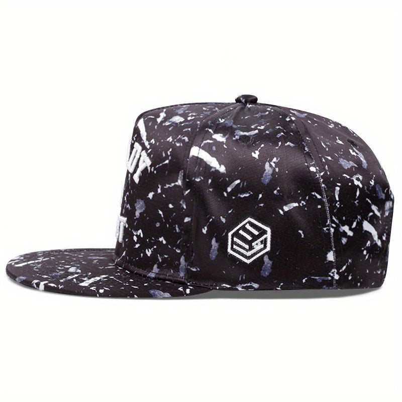 Flat Brim Camouflage Street Embroidery Letters Hip Hop Hat