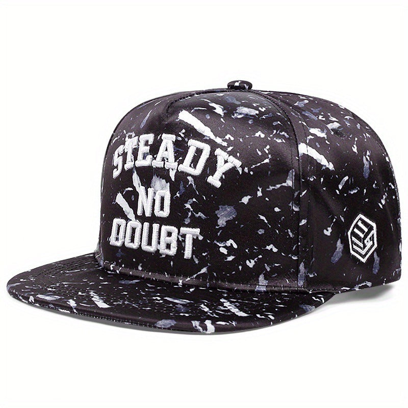 Flat Brim Camouflage Street Embroidery Letters Hip Hop Hat