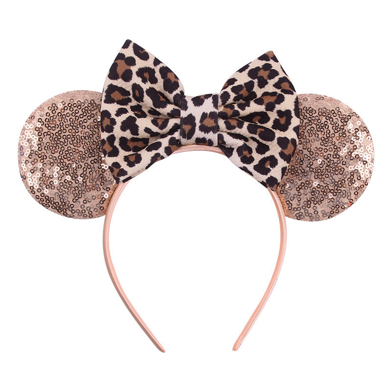 New Headband Baby Holiday Hair Accessories Leopard Print Hair Band