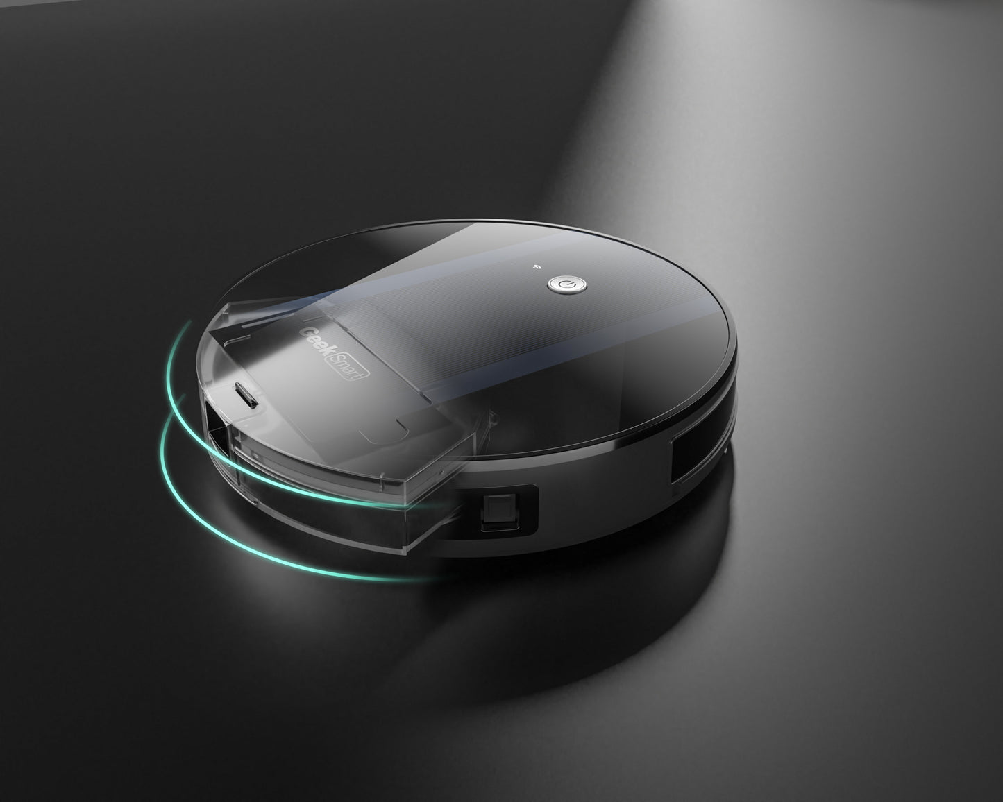 Geek Smart Robot Vacuum Cleaner G6 Plus, Ultra-Thin, 1800Pa Strong Suction, Automatic Self-Charging, Wi-Fi Connectivity, App Control, Custom Cleaning, Great For Hard Floors To Carpets