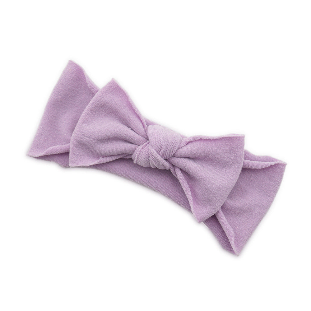 Baby Hair Accessories Solid Color Knotted Headband