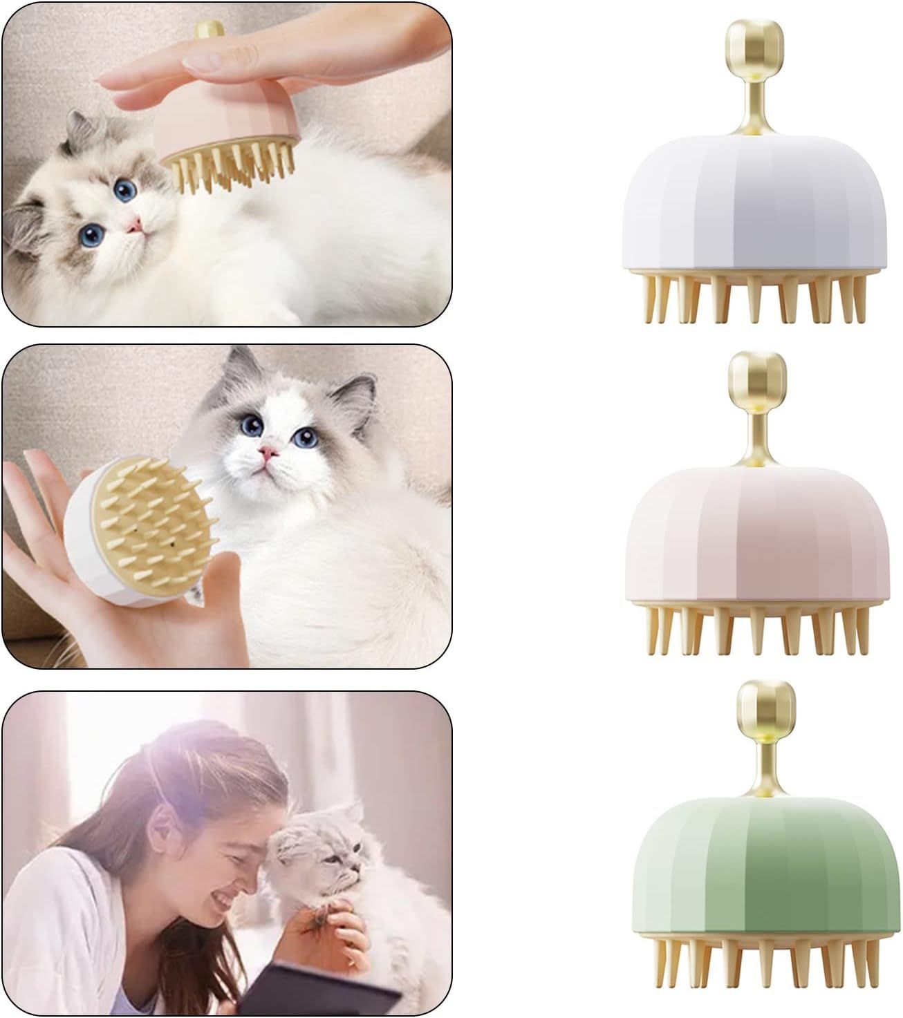 Dog Washing Massage For Bath Pet Shampoo Brush Dog Bath Brush Cat Bath Massage Brush Dog Grooming Brush