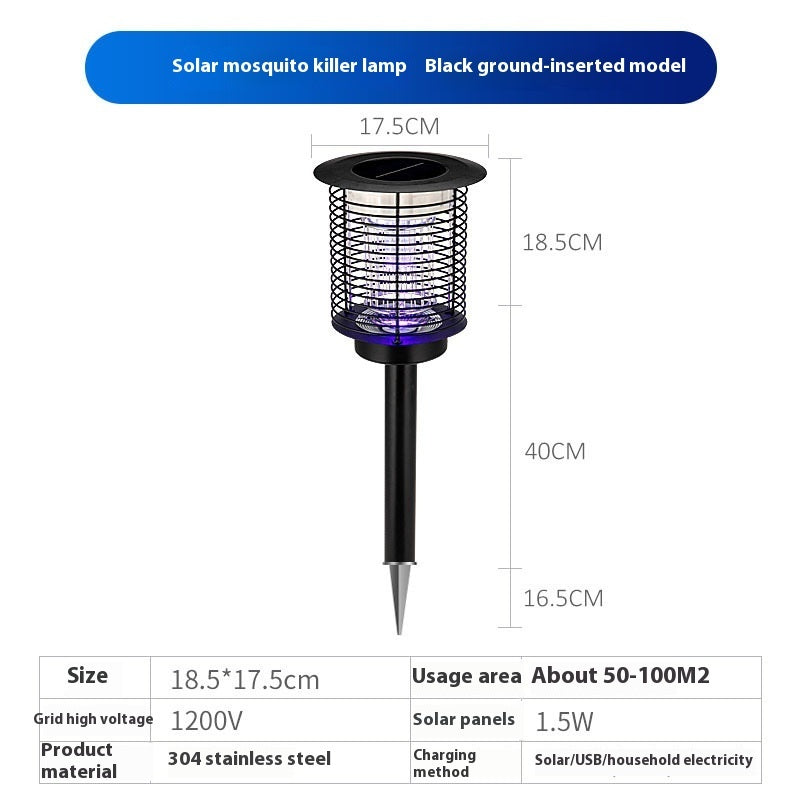 Outdoor Waterproof Solar Mosquito Lamp Household Mosquito Lamp