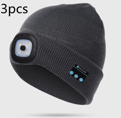 Bluetooth LED Hat Wireless Smart Headset Headphone