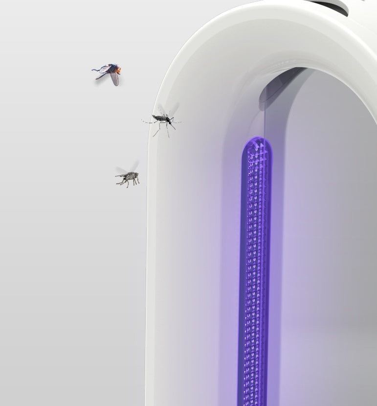 Fly-killing Lamp Is Plugged Into The Sticky Mosquito Baby Bedroom