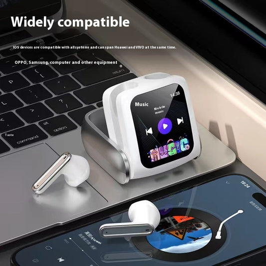 Full Touch Screen Bluetooth Headset Noise Reduction Card Long Endurance Smart Bluetooth Headset