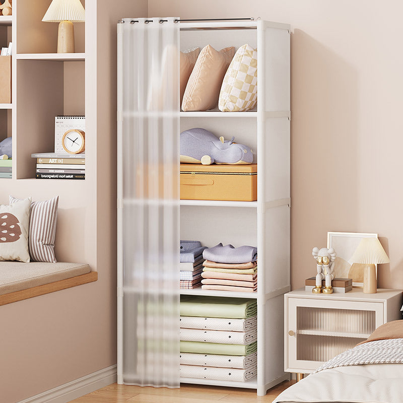 Dust-proof Wardrobe Household Bedroom Storage Cabinet Combination Locker Small Wardrobe Storage Rack