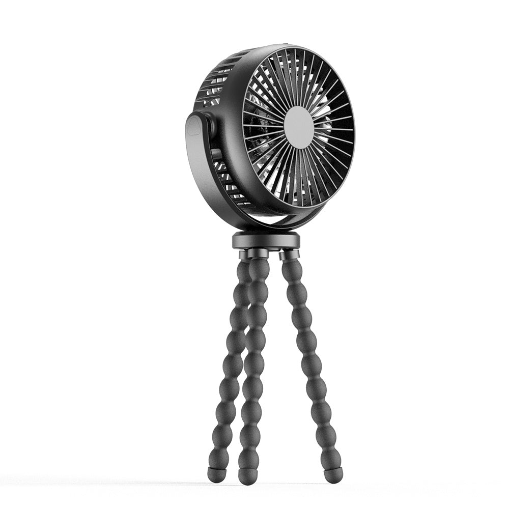 HOMEFISH F2 Automatic Shake Head Baby Stroller Fan Handheld Fan Desktop Outdoor Camping Light Fan Baby Stroller Accessories