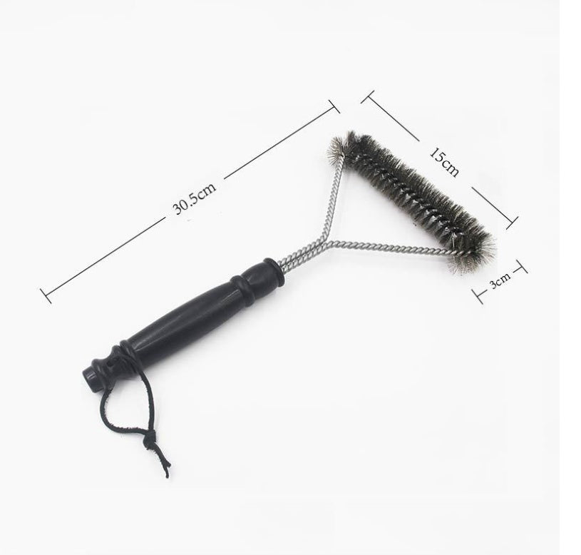 12 inch stainless steel curl cleaning brush BBQ grill brush BBQ professional cleaning wire brush