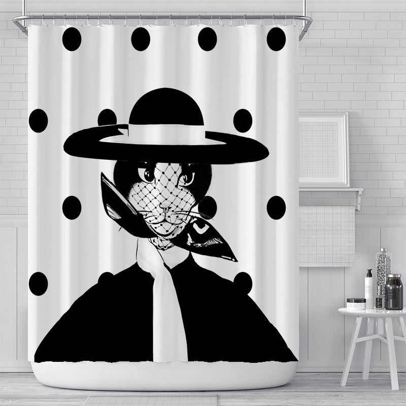 Waterproof Polyester Bathroom Curtain Shower Curtain