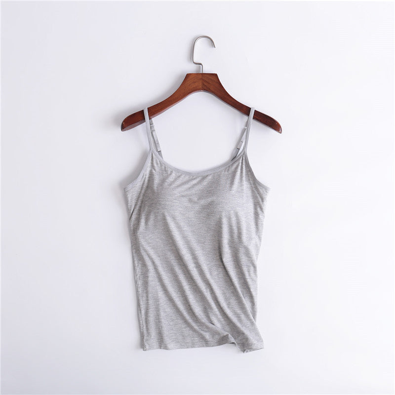 Women's Camisole With Chest Pads Without Wire Cups