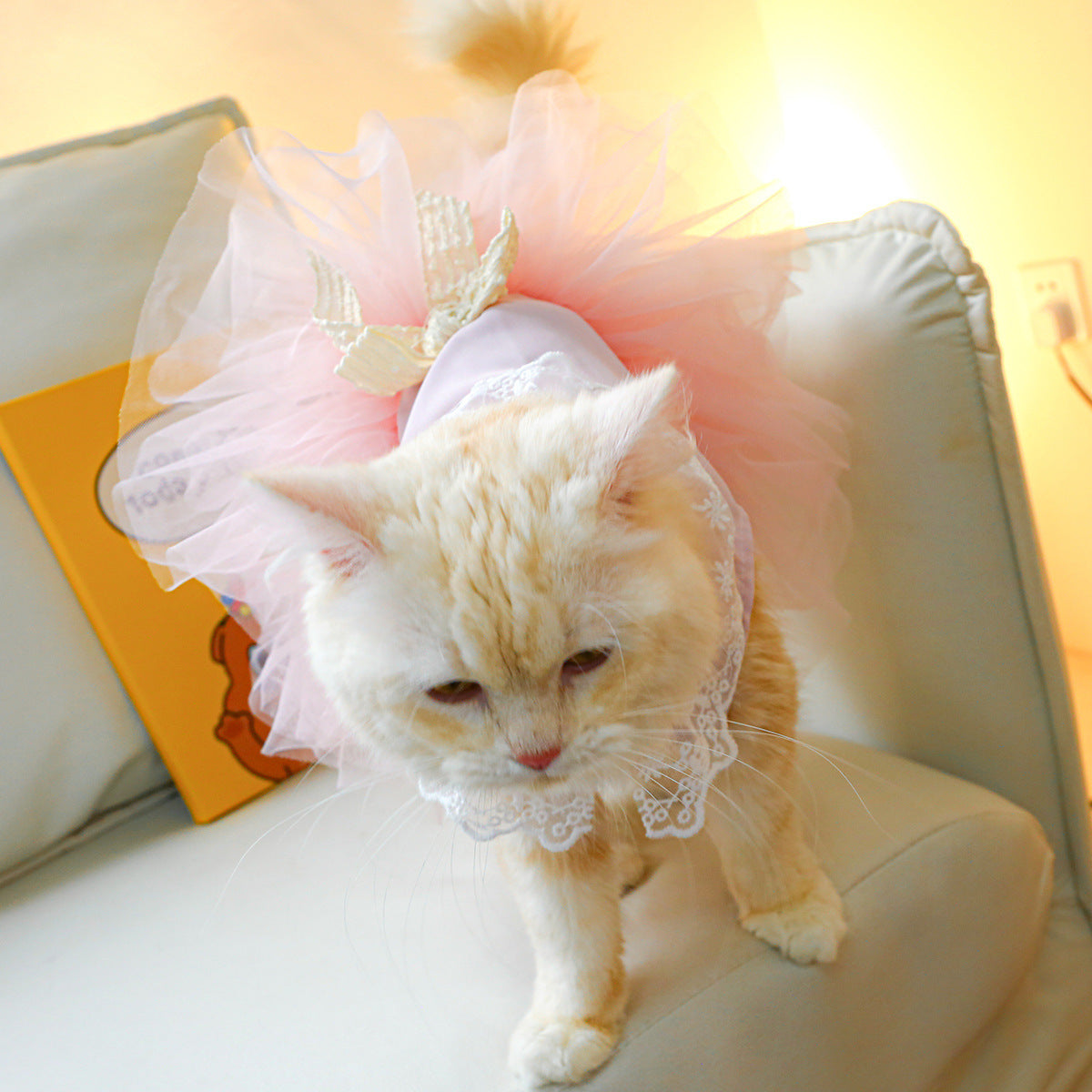 Pet Clothing Cat Clothes Lace Cat