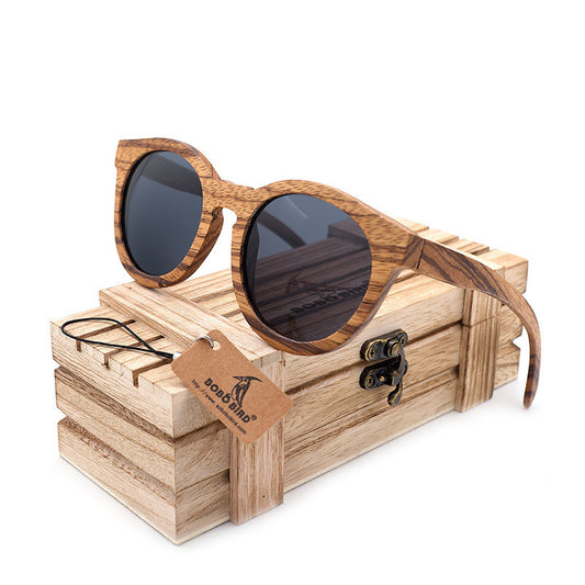 Wooden eco-friendly men's sunglasses