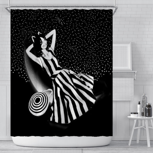 Waterproof Polyester Bathroom Curtain Shower Curtain