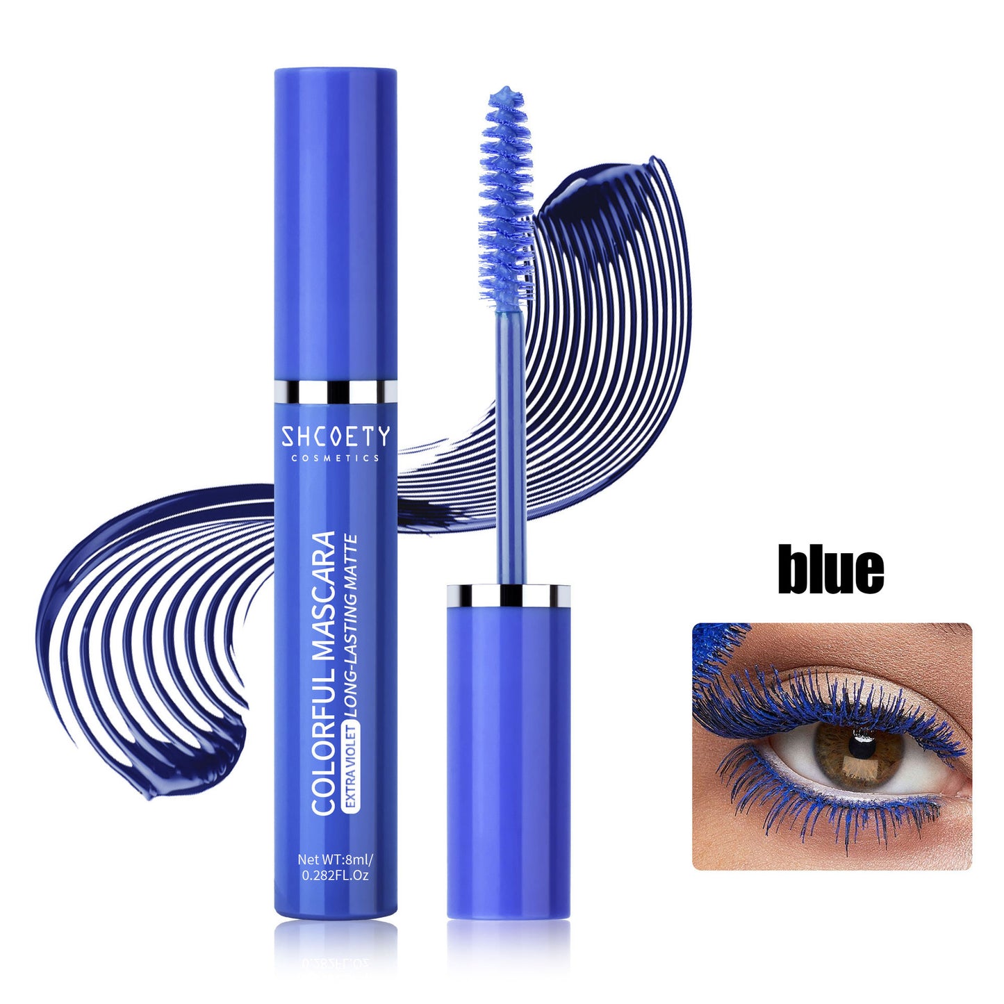 Color Mascara Waterproof Not Smudge Long Thick