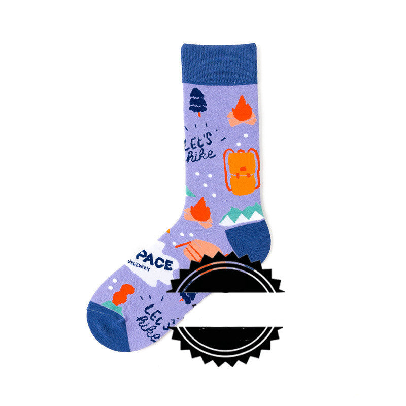 Couple Socks  Funny Creative Illustration Socks