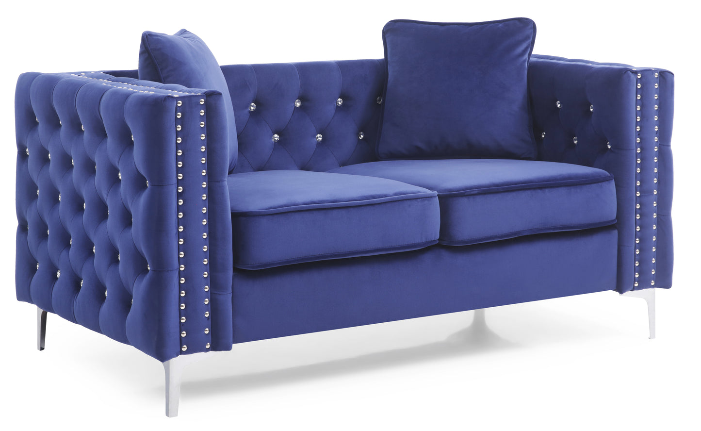 Glory Furniture Paige G829A-L Loveseat , BLUE